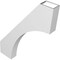 Ekena Millwork 4-in. W x 28-in. D x 36-in. H Westlake Architectural Grade PVC Knee Brace BRCP04X28X36WTL - alternate 5